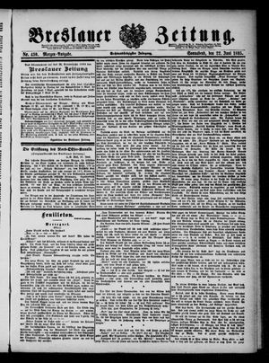 Breslauer Zeitung vom 22.06.1895