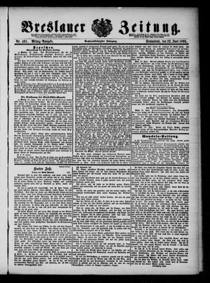 Breslauer Zeitung vom 22.06.1895