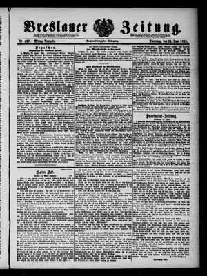 Breslauer Zeitung vom 25.06.1895