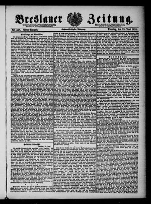Breslauer Zeitung vom 25.06.1895
