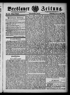 Breslauer Zeitung vom 27.06.1895