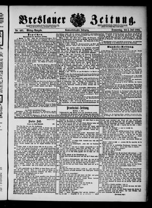 Breslauer Zeitung vom 04.07.1895