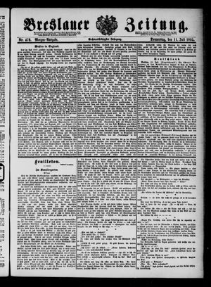 Breslauer Zeitung vom 11.07.1895