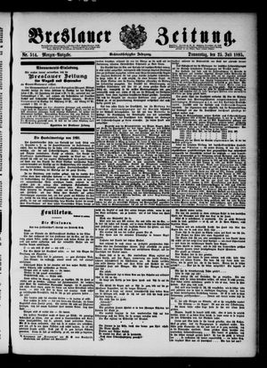 Breslauer Zeitung vom 25.07.1895