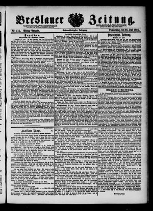 Breslauer Zeitung on Jul 25, 1895