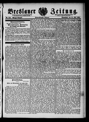 Breslauer Zeitung vom 27.07.1895