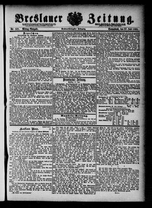 Breslauer Zeitung vom 27.07.1895