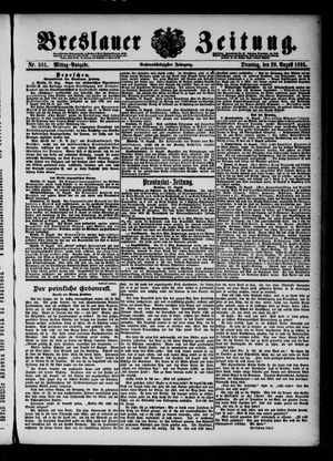 Breslauer Zeitung vom 20.08.1895
