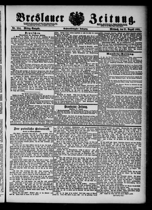 Breslauer Zeitung vom 21.08.1895