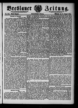 Breslauer Zeitung vom 21.08.1895