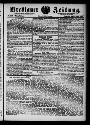 Breslauer Zeitung on Aug 22, 1895