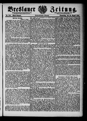 Breslauer Zeitung on Aug 22, 1895