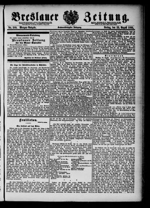Breslauer Zeitung on Aug 23, 1895