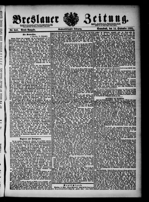 Breslauer Zeitung vom 14.09.1895