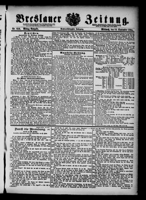 Breslauer Zeitung vom 18.09.1895