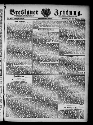 Breslauer Zeitung vom 19.09.1895