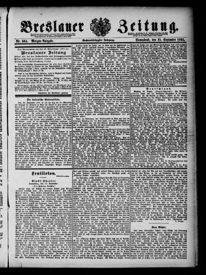 Breslauer Zeitung vom 21.09.1895