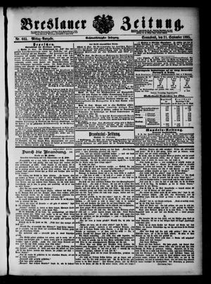 Breslauer Zeitung vom 21.09.1895