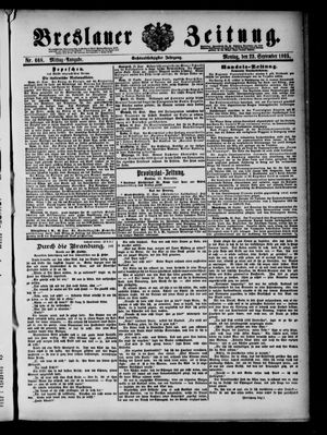 Breslauer Zeitung vom 23.09.1895