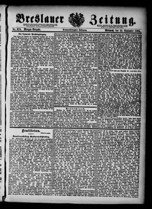 Breslauer Zeitung vom 25.09.1895