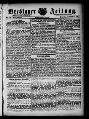 Breslauer Zeitung on Oct 10, 1895
