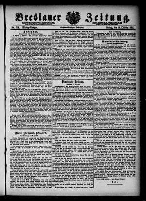 Breslauer Zeitung vom 11.10.1895