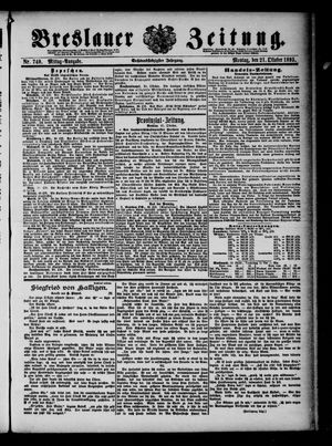 Breslauer Zeitung vom 21.10.1895