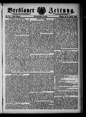 Breslauer Zeitung vom 21.10.1895