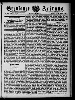 Breslauer Zeitung vom 22.10.1895
