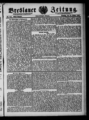 Breslauer Zeitung vom 22.10.1895