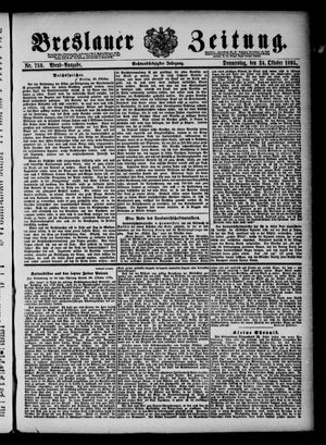 Breslauer Zeitung on Oct 24, 1895