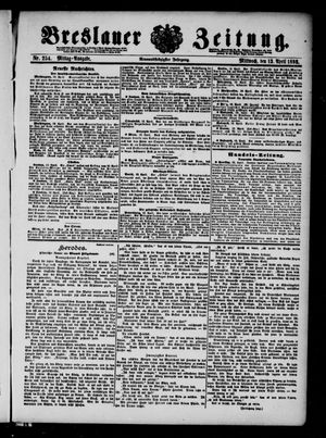 Breslauer Zeitung vom 13.04.1898