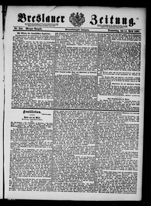 Breslauer Zeitung on Apr 14, 1898