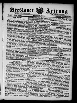 Breslauer Zeitung on Apr 14, 1898