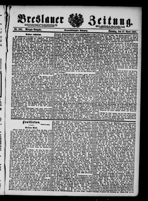 Breslauer Zeitung on Apr 17, 1898