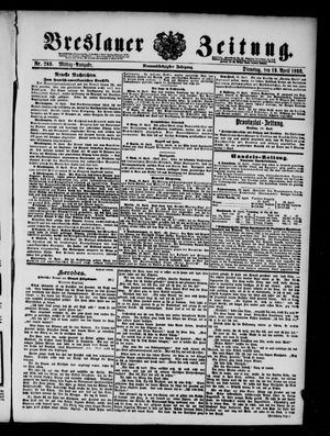 Breslauer Zeitung on Apr 19, 1898