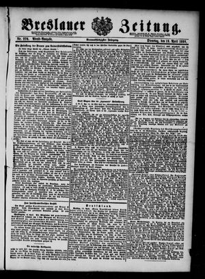 Breslauer Zeitung on Apr 19, 1898