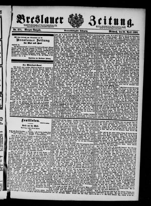 Breslauer Zeitung vom 20.04.1898