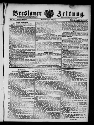 Breslauer Zeitung vom 20.04.1898