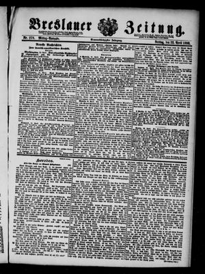 Breslauer Zeitung vom 22.04.1898