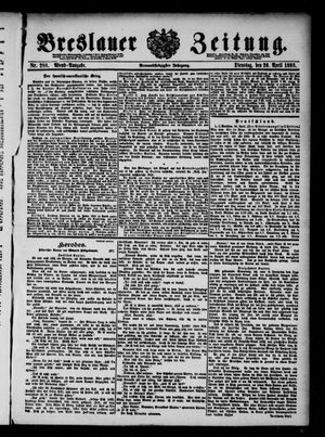 Breslauer Zeitung vom 26.04.1898