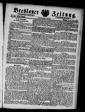 Breslauer Zeitung on Apr 27, 1898