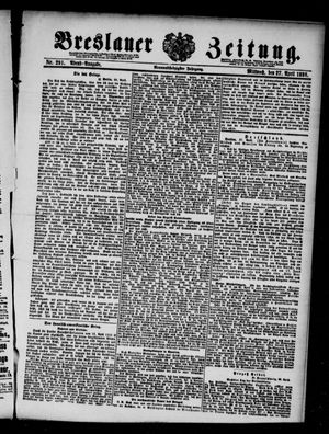 Breslauer Zeitung on Apr 27, 1898