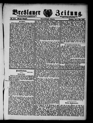 Breslauer Zeitung on May 8, 1898