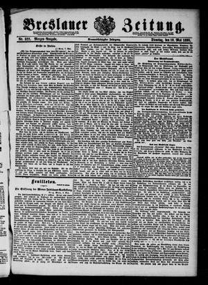 Breslauer Zeitung on May 10, 1898
