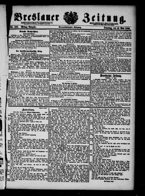 Breslauer Zeitung on May 10, 1898