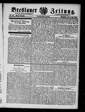Breslauer Zeitung on May 21, 1898