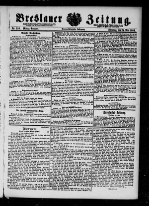 Breslauer Zeitung on May 24, 1898