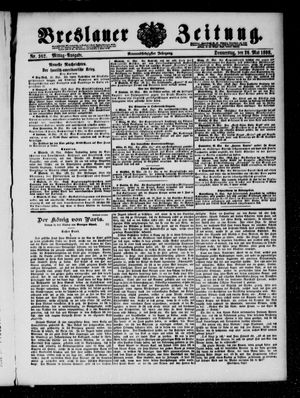 Breslauer Zeitung on May 26, 1898