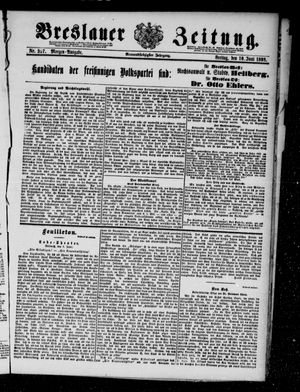 Breslauer Zeitung on Jun 10, 1898